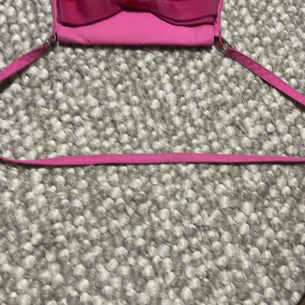 Kate Spade Pink and Red Bow Shoulder Bag - Picture 12 of 12
